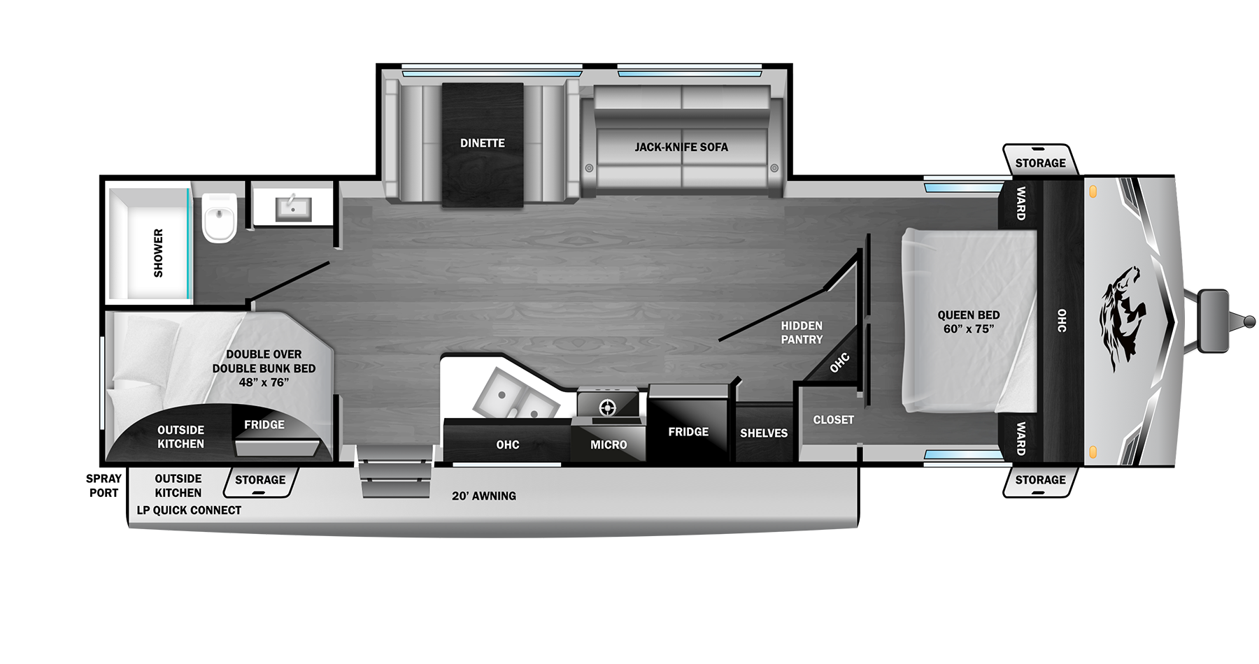 View 2026 Highland Ridge Colt 27BPS complete specs and manufacturer brochures