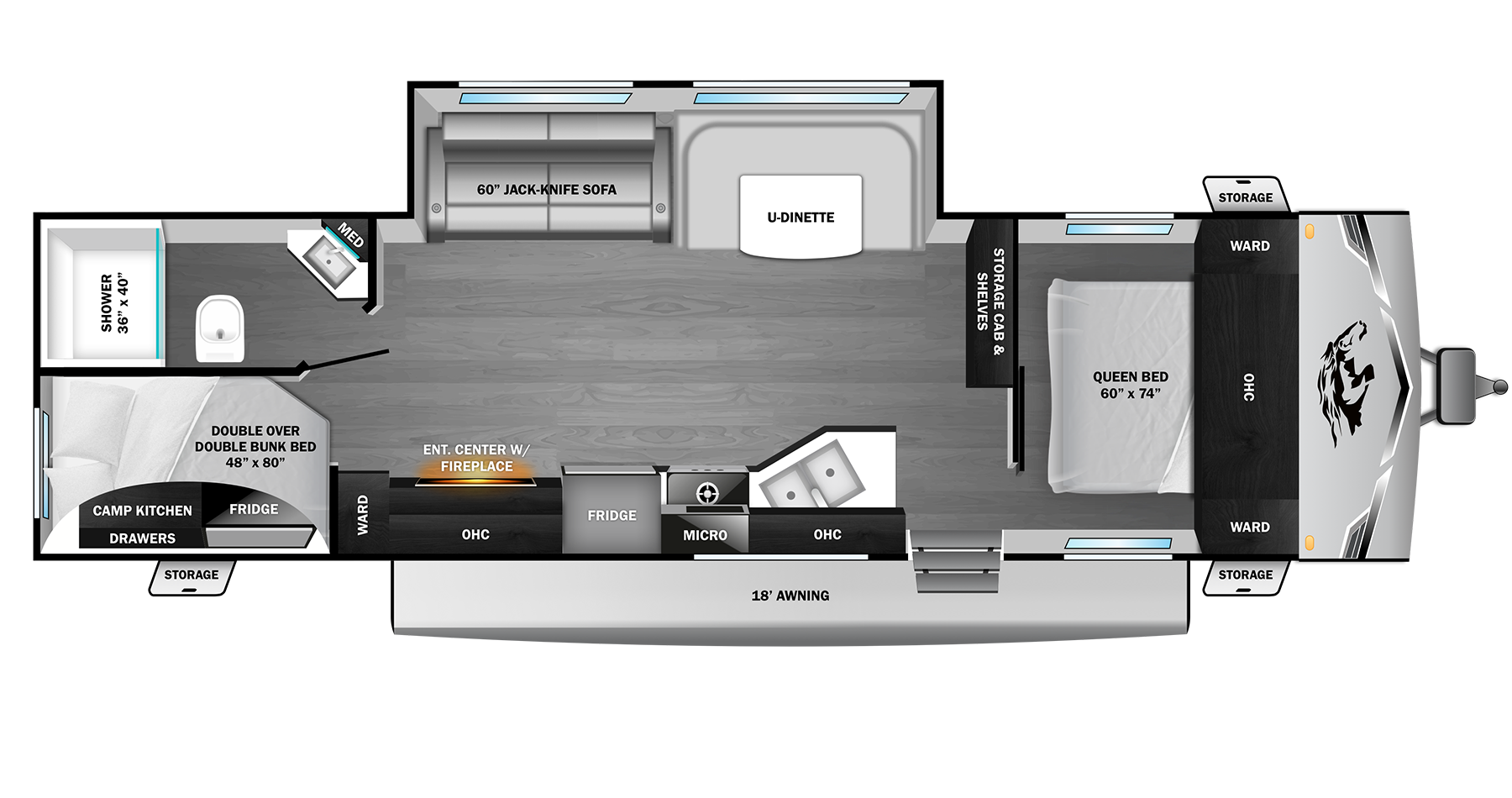 View 2026 Highland Ridge Colt 28DBS complete specs and manufacturer brochures