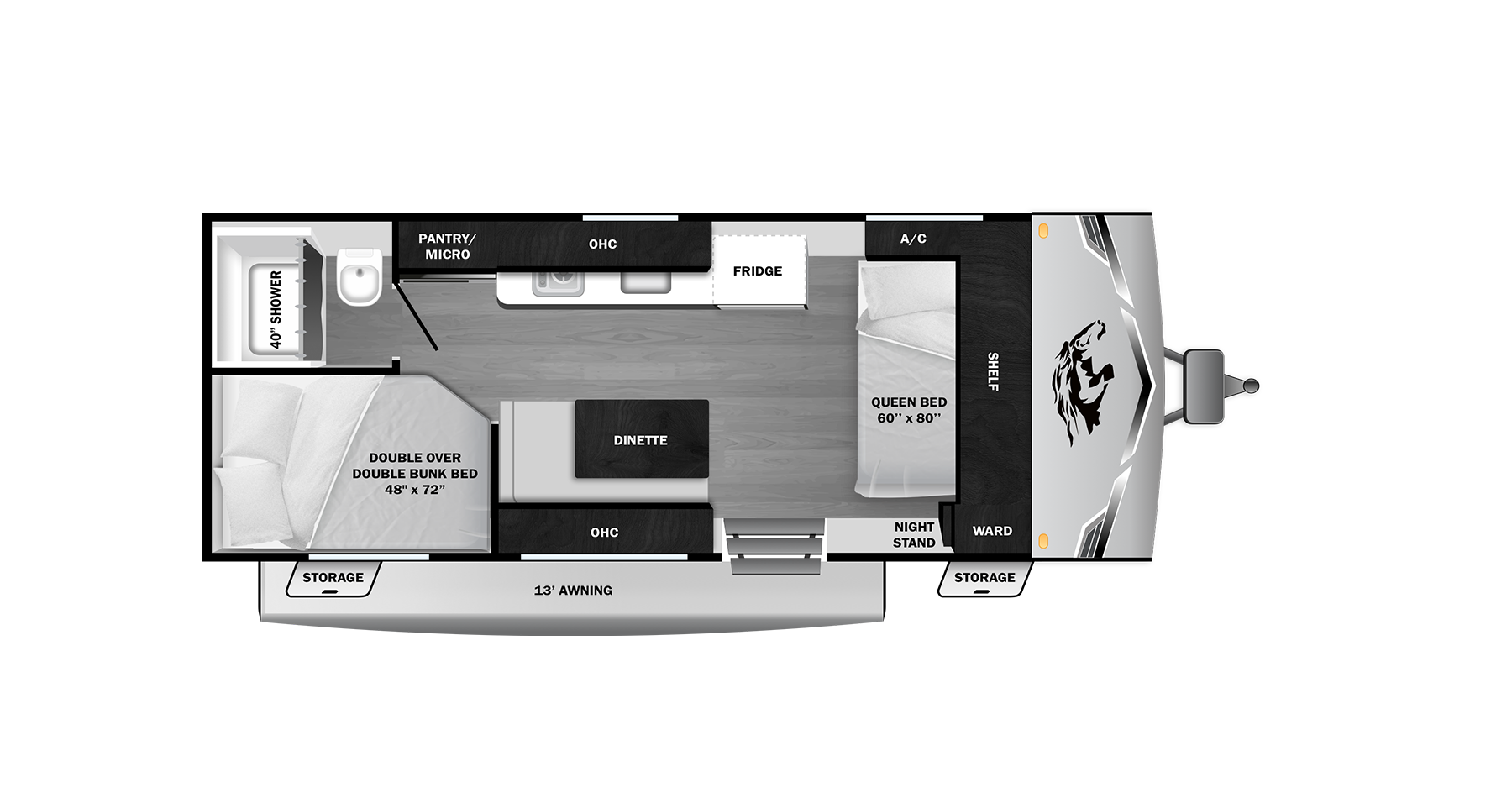 View 2026 Highland Ridge Colt CTR Edition 17DB complete specs and manufacturer brochures