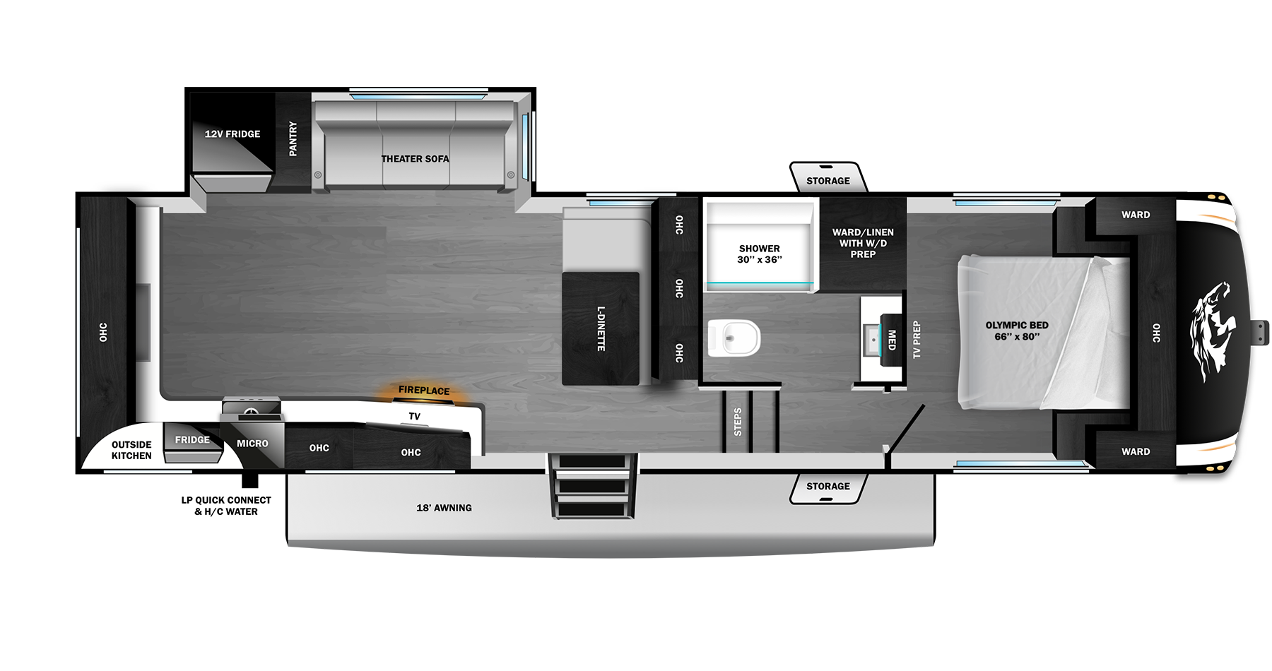 View 2026 Highland Ridge Roamer 27RKSS complete specs and manufacturer brochures