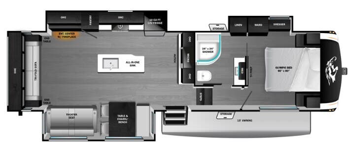 View 2026 Highland Ridge Roamer 29RLDS complete specs and manufacturer brochures
