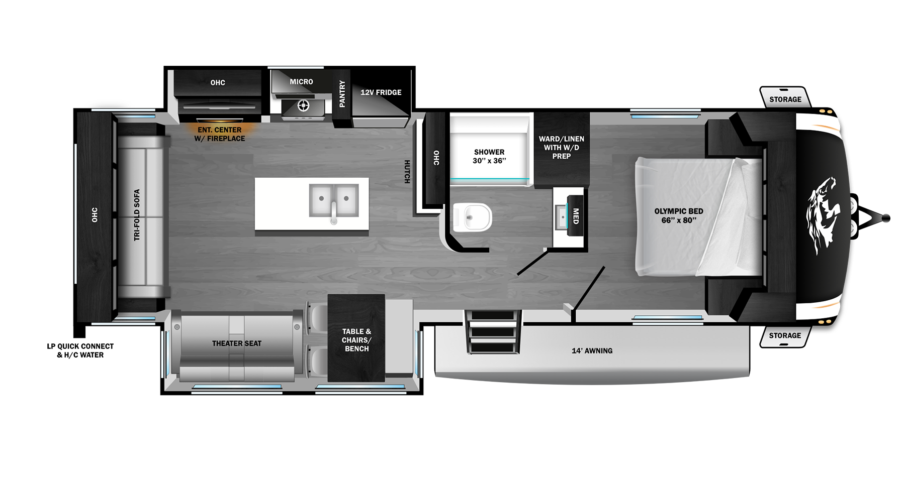 View 2026 Highland Ridge Roamer Light Duty 29RLTS complete specs and manufacturer brochures