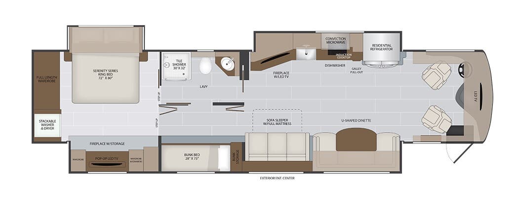View 2026 Holiday Rambler Armada 40P complete specs and manufacturer brochures