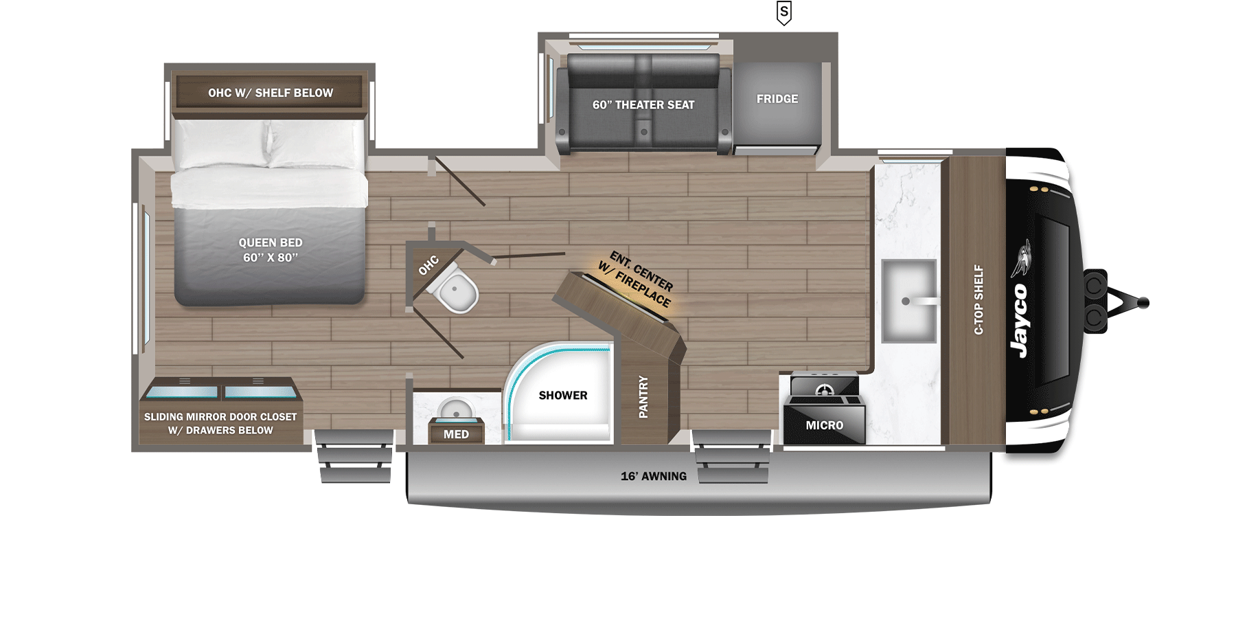 View 2026 Jayco Jay Feather 24FK complete specs and manufacturer brochures