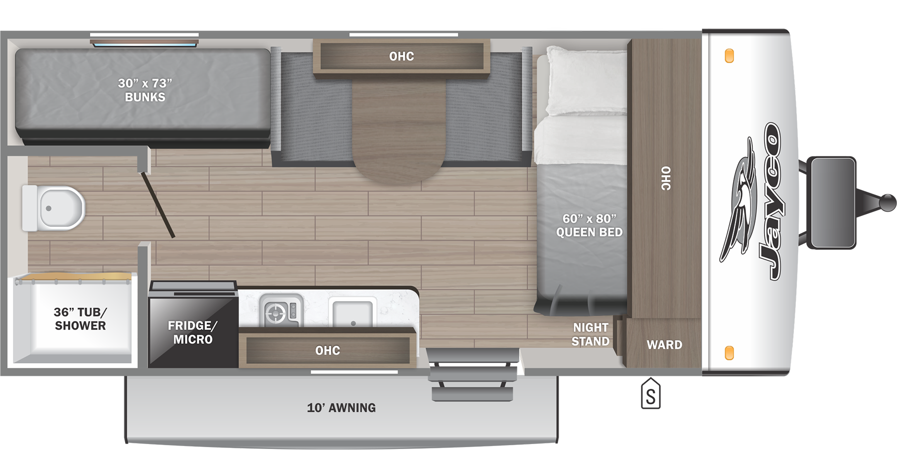View 2026 Jayco Jay Feather Air SL 17BHSL complete specs and manufacturer brochures