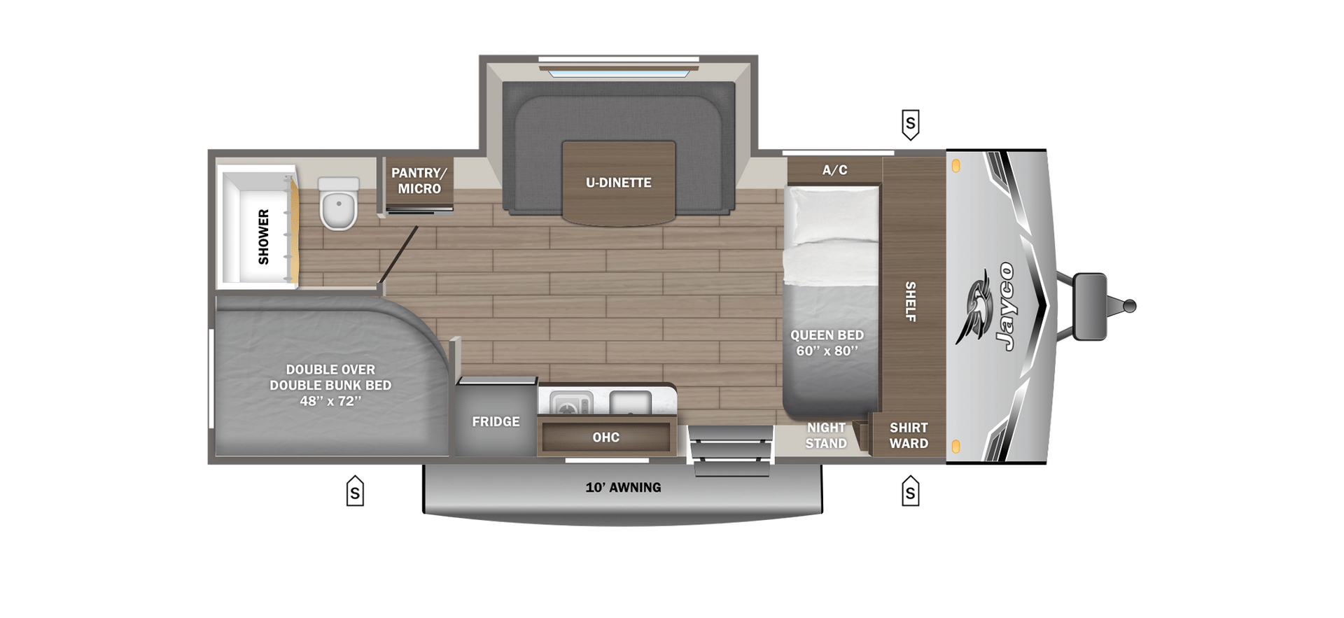 View 2026 Jayco Jay Flight SLX 178DBSW complete specs and manufacturer brochures