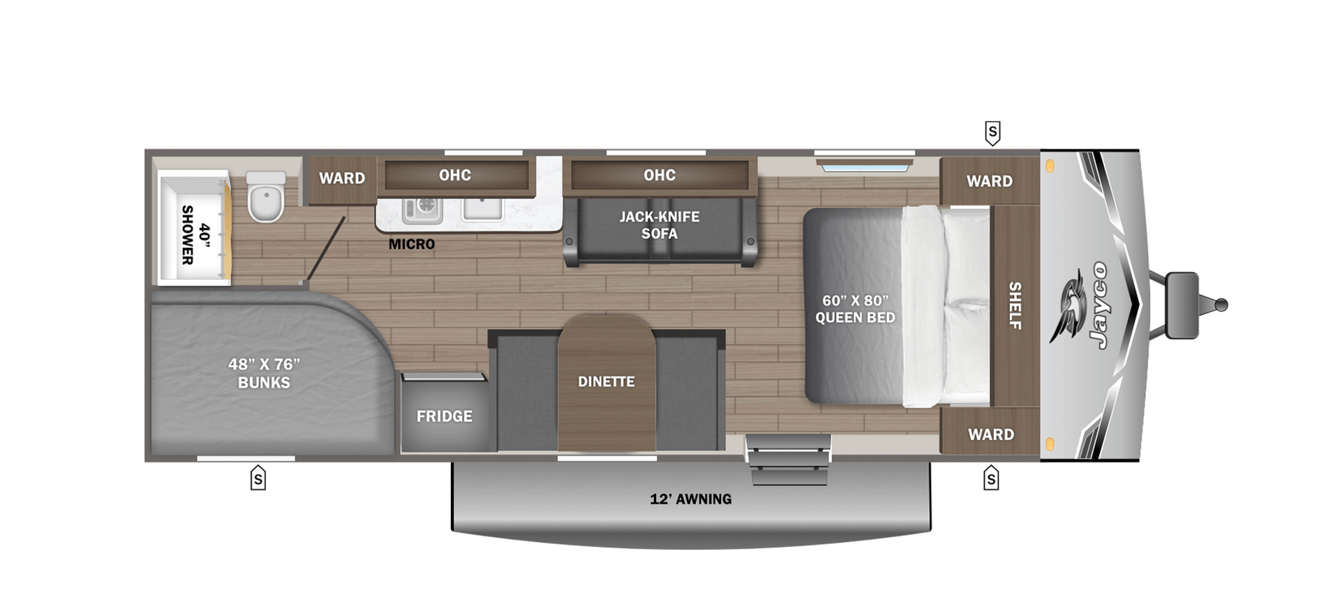 View 2026 Jayco Jay Flight SLX 250BHW complete specs and manufacturer brochures