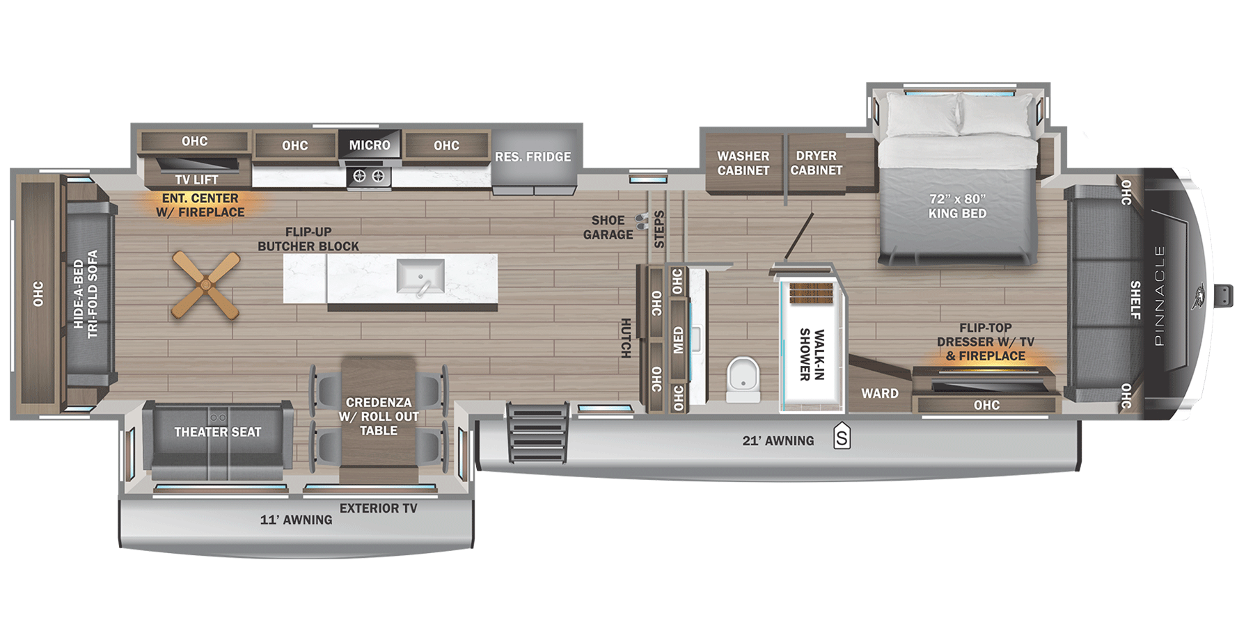 View 2026 Jayco Pinnacle 38SSWS complete specs and manufacturer brochures