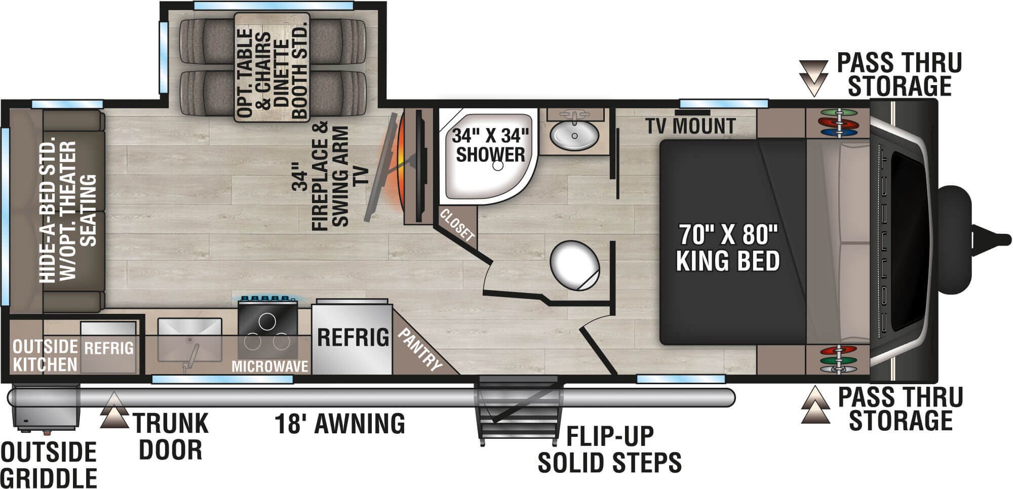 View 2026 K-Z Connect C241RLK complete specs and manufacturer brochures