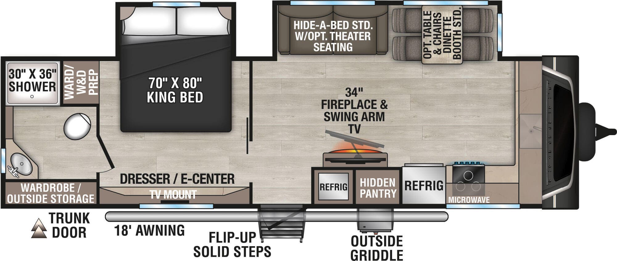 View 2026 K-Z Connect C282FKK complete specs and manufacturer brochures