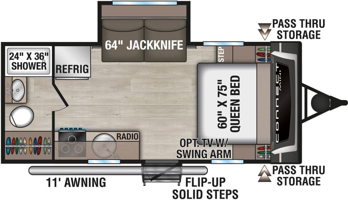 View 2026 K-Z Connect Mini CM181RB complete specs and manufacturer brochures