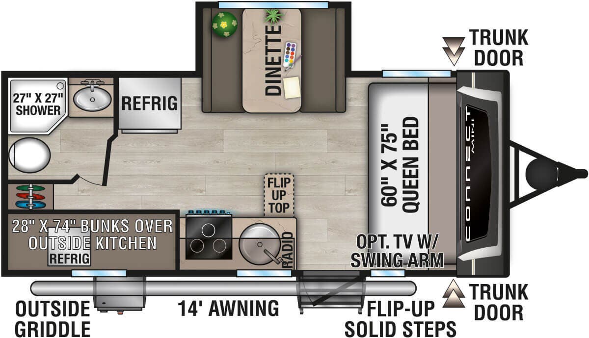 View 2026 K-Z Connect Mini CM191BHK complete specs and manufacturer brochures