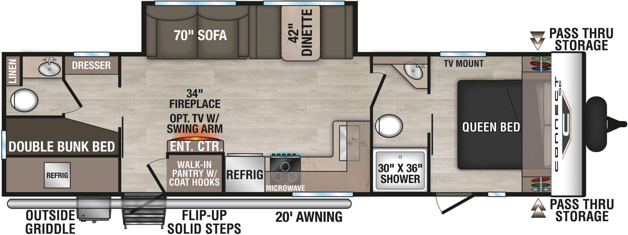 View 2026 K-Z Connect SE C301BHKSE complete specs and manufacturer brochures