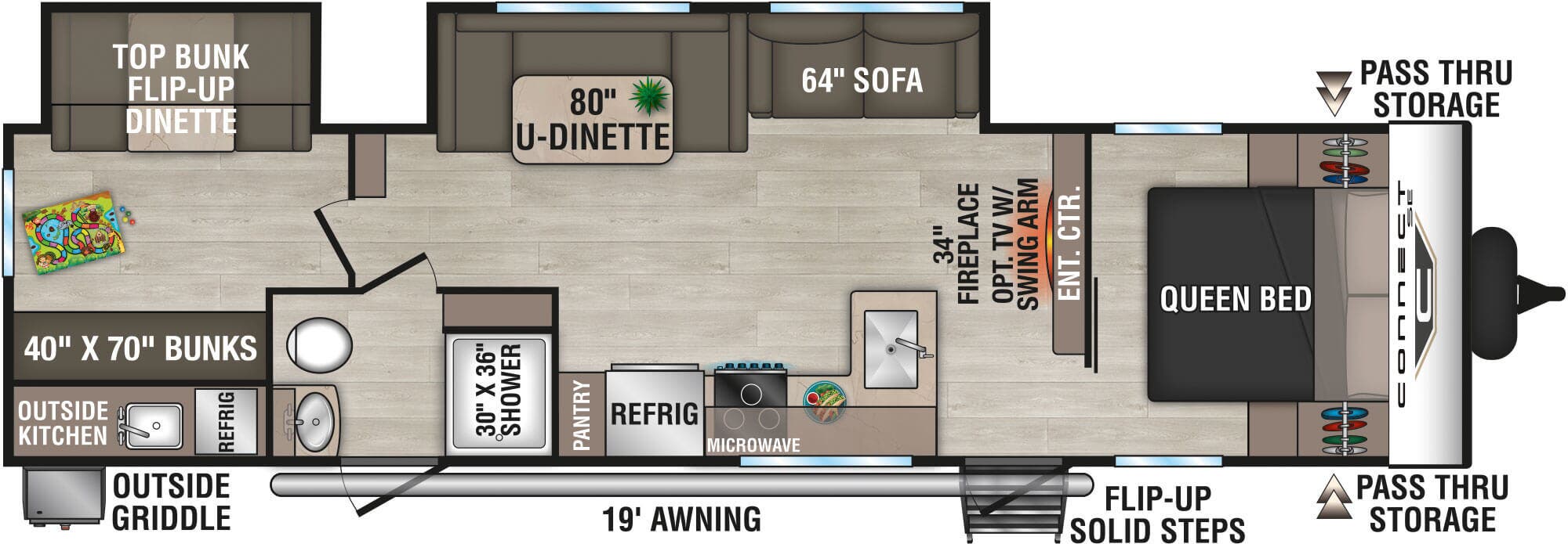 View 2026 K-Z Connect SE C312BHKSE complete specs and manufacturer brochures
