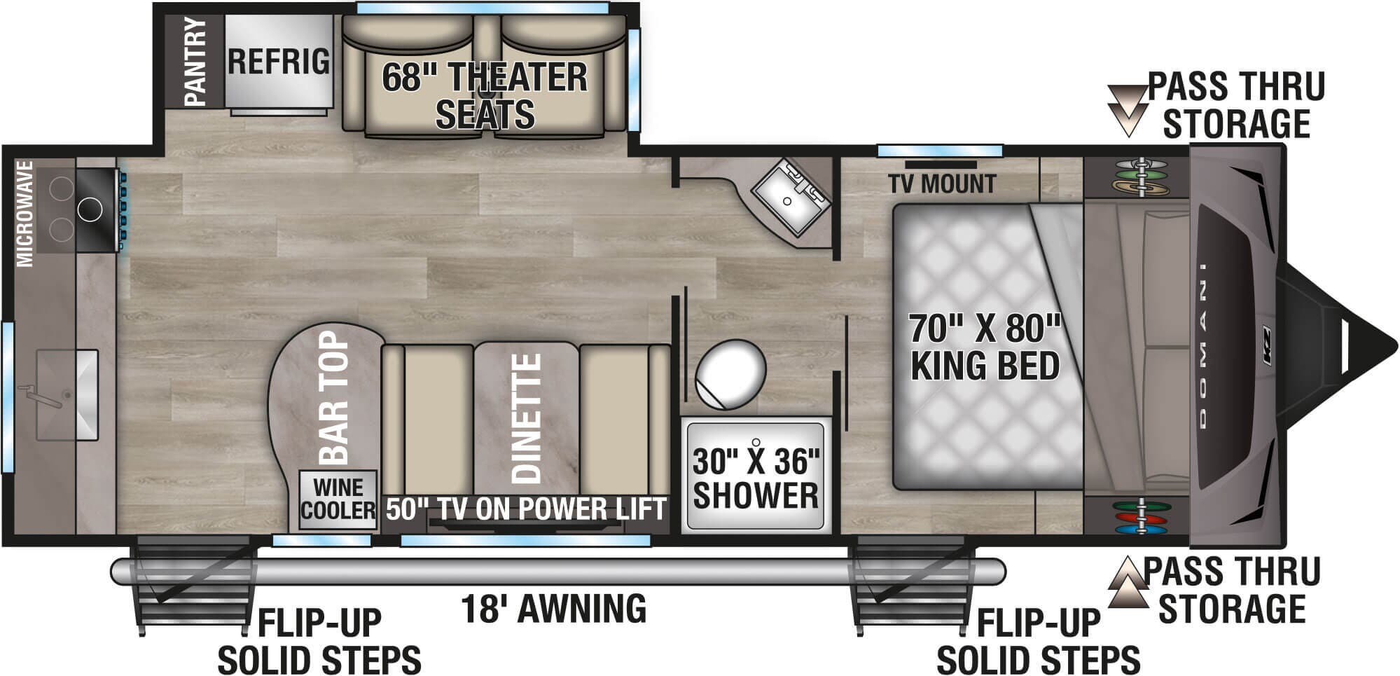 View 2026 K-Z Domani DM241ML complete specs and manufacturer brochures