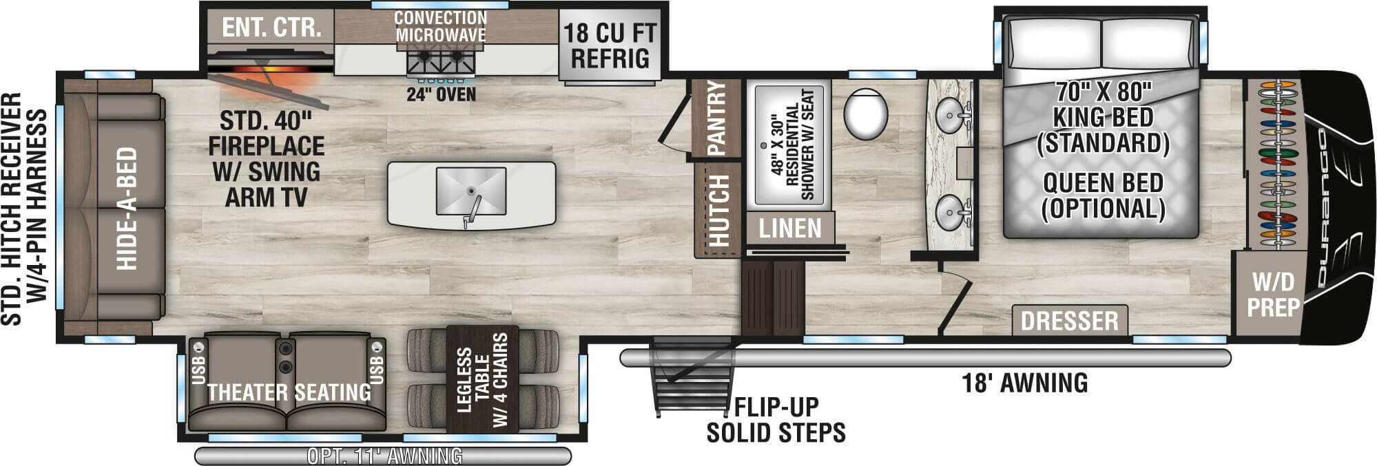 View 2026 K-Z Durango D333RLT complete specs and manufacturer brochures