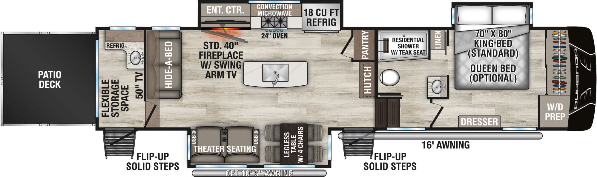 View 2026 K-Z Durango D341RPT complete specs and manufacturer brochures