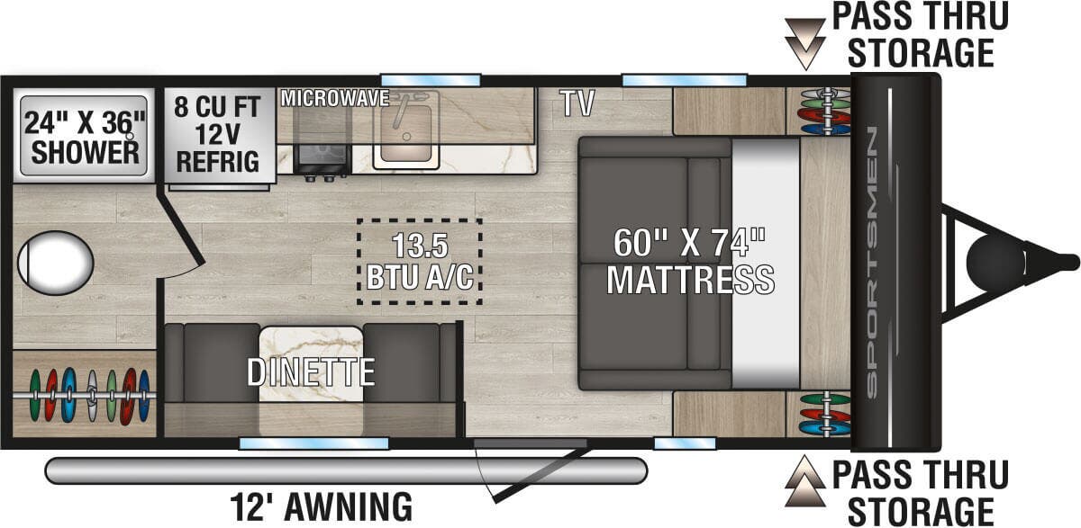 View 2026 K-Z Sportsmen Classic 170MB complete specs and manufacturer brochures