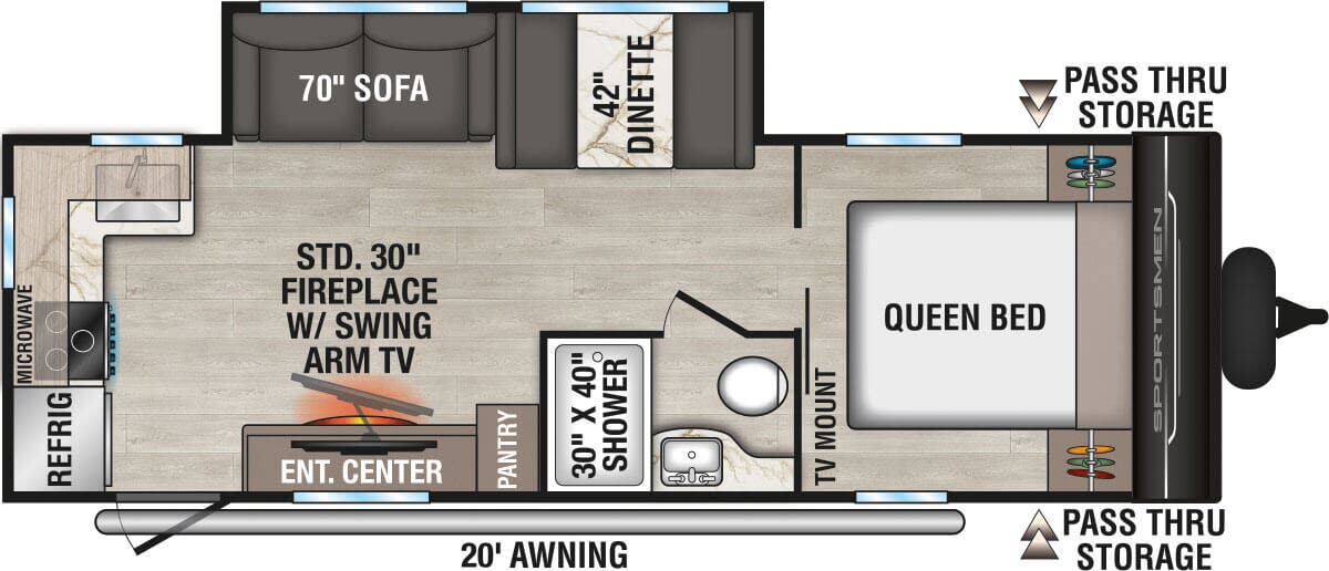 View 2026 K-Z Sportsmen SE 241RKSE complete specs and manufacturer brochures