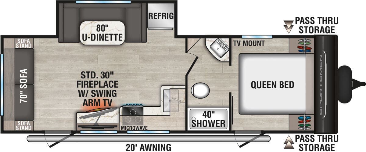 View 2026 K-Z Sportsmen SE 251RSSE complete specs and manufacturer brochures
