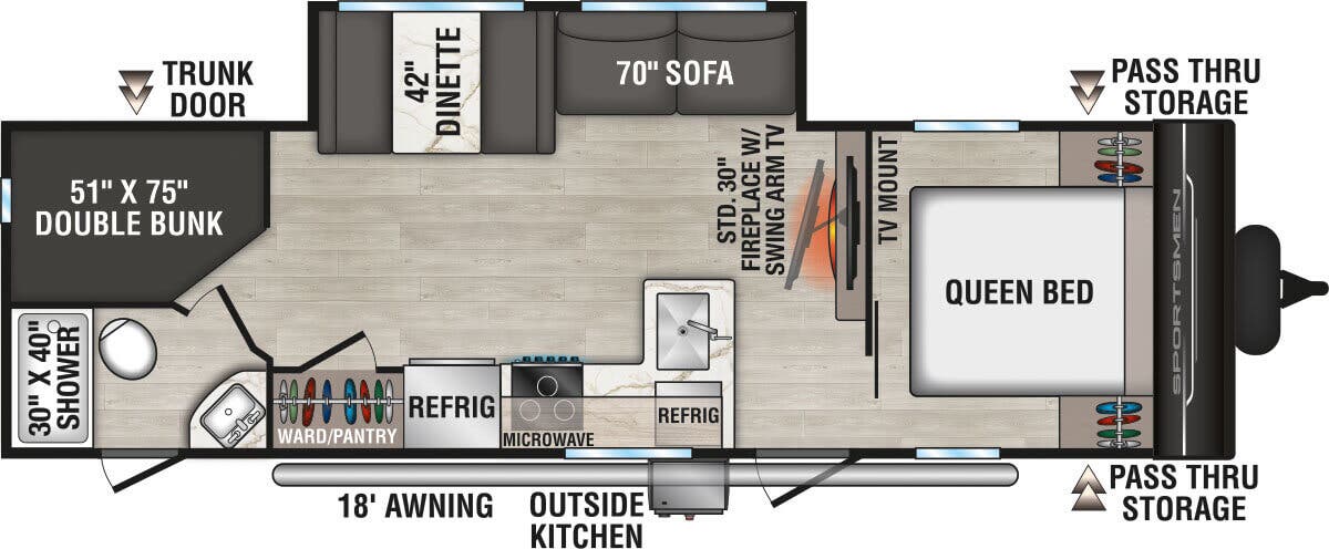 View 2026 K-Z Sportsmen SE 261BHKSE complete specs and manufacturer brochures