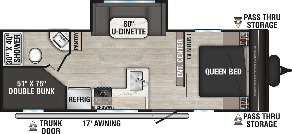 View 2026 K-Z Sportsmen Select 241BHSL complete specs and manufacturer brochures