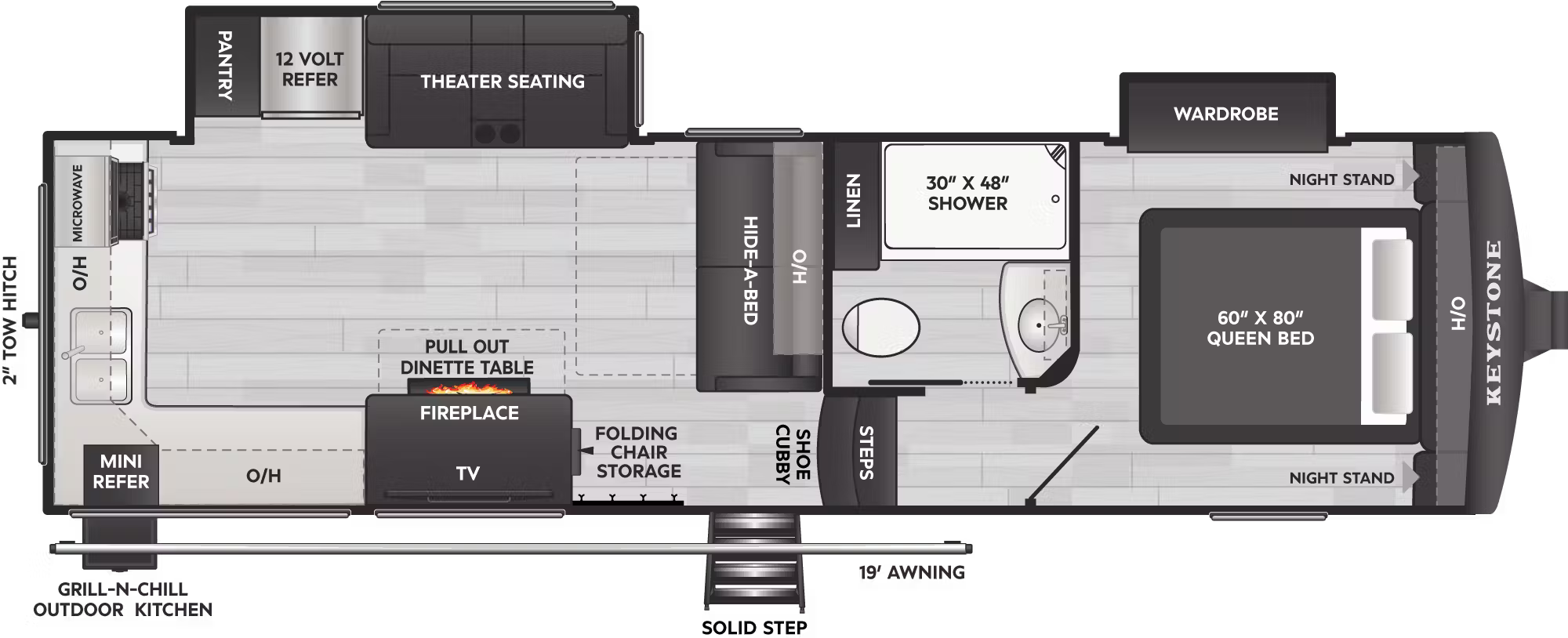 View 2026 Keystone Arcadia Super Lite 260SLCL complete specs and manufacturer brochures