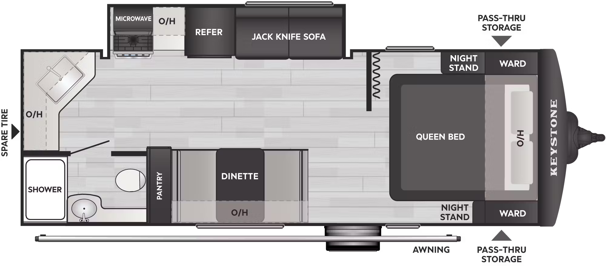 View 2026 Keystone Bullet Classic 2240RKWE complete specs and manufacturer brochures