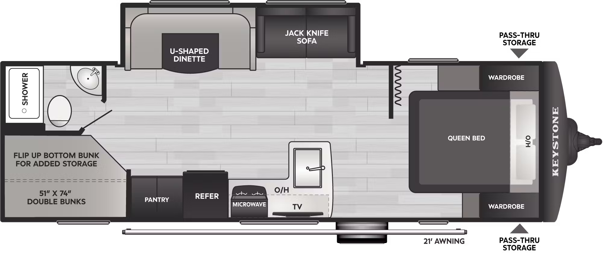 View 2026 Keystone Bullet Classic 2640BHWE complete specs and manufacturer brochures