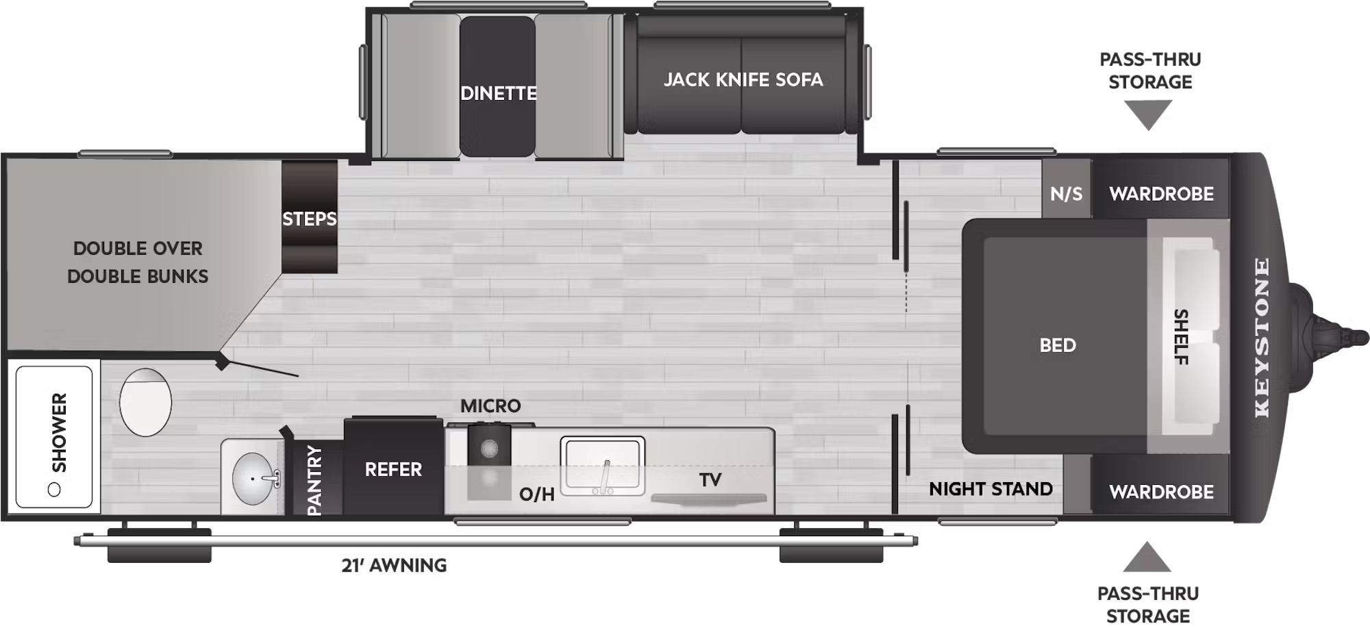 View 2026 Keystone Bullet Classic 26BHC complete specs and manufacturer brochures