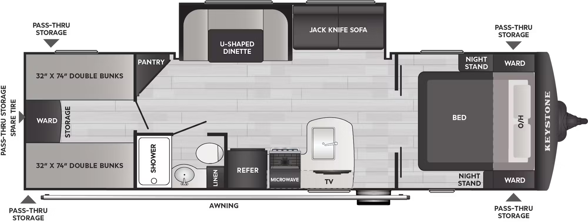 View 2026 Keystone Bullet Classic 2840QBWE complete specs and manufacturer brochures