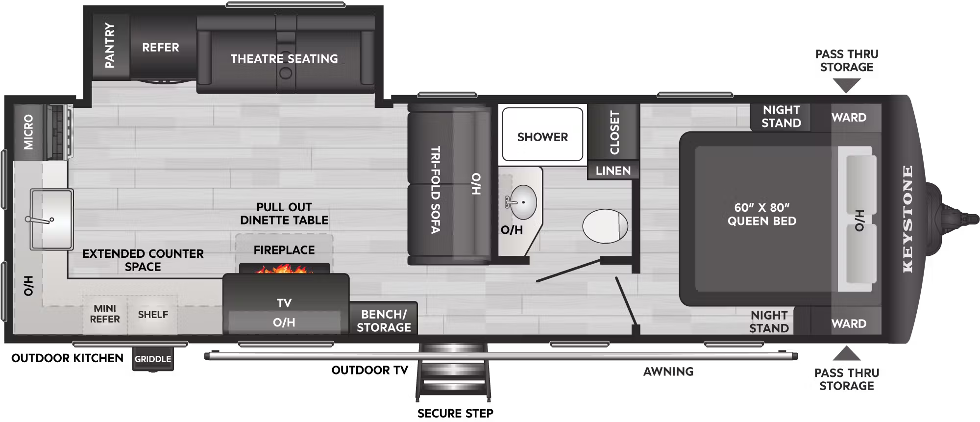 View 2026 Keystone Bullet Crossfire 270RKSWE complete specs and manufacturer brochures
