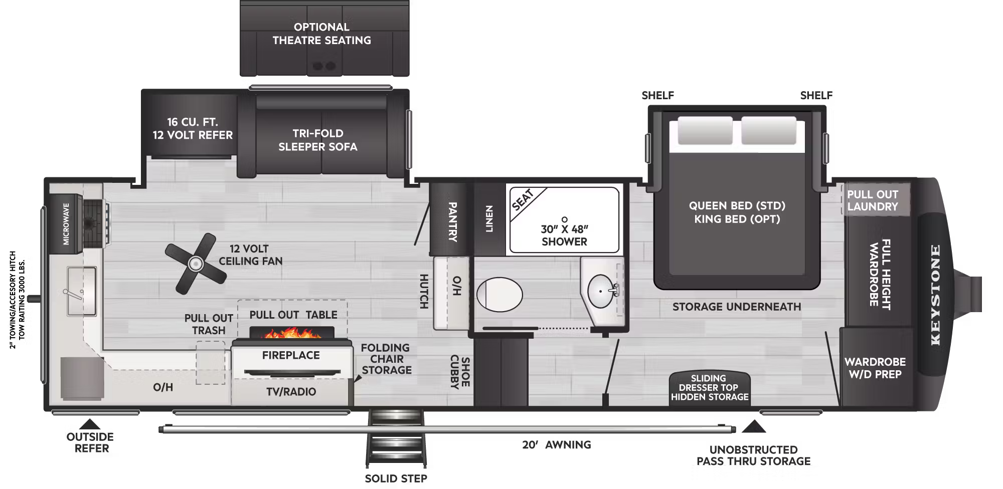 View 2026 Keystone Cougar 260MLE complete specs and manufacturer brochures