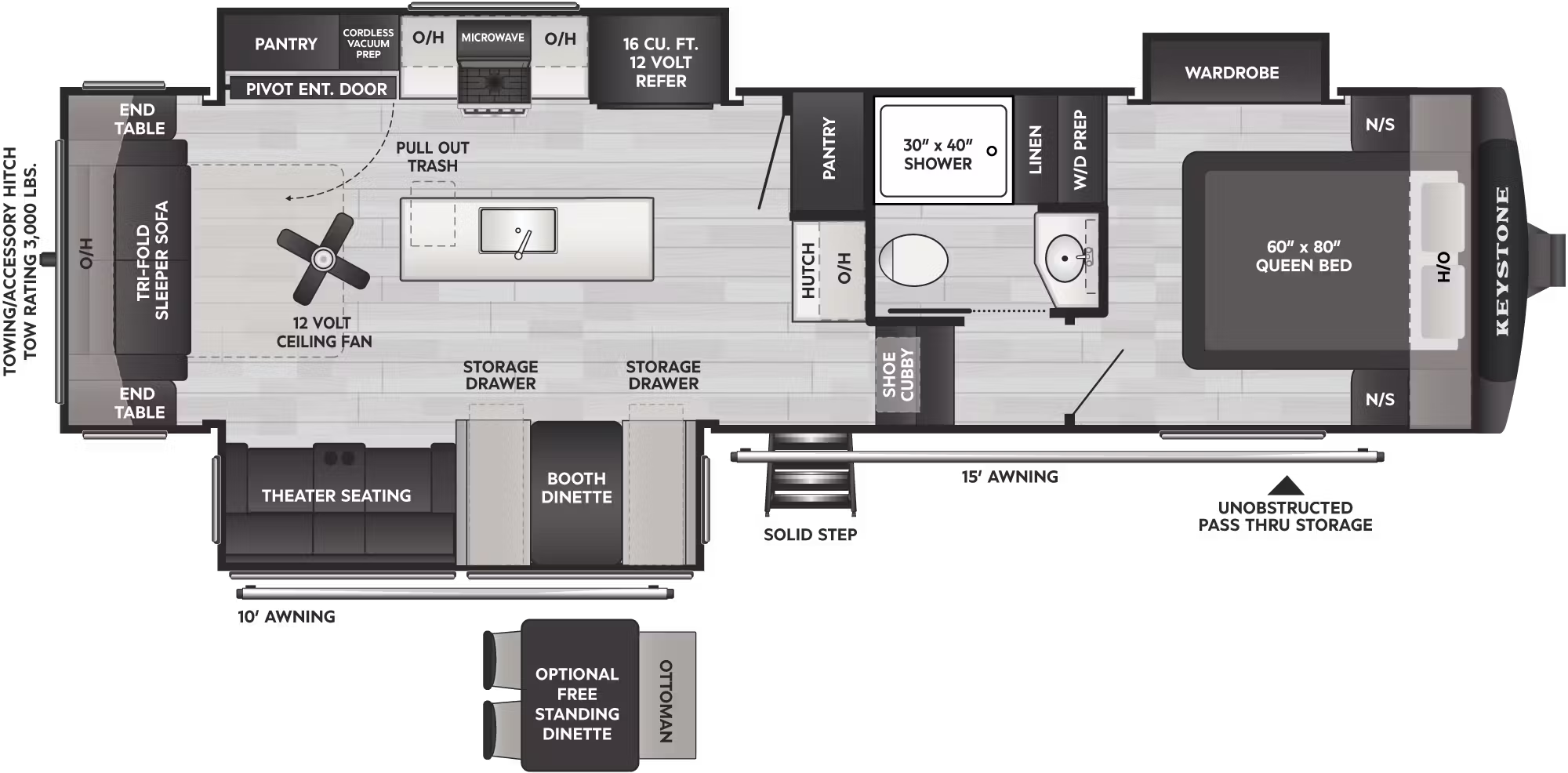 View 2026 Keystone Cougar 290RLS complete specs and manufacturer brochures