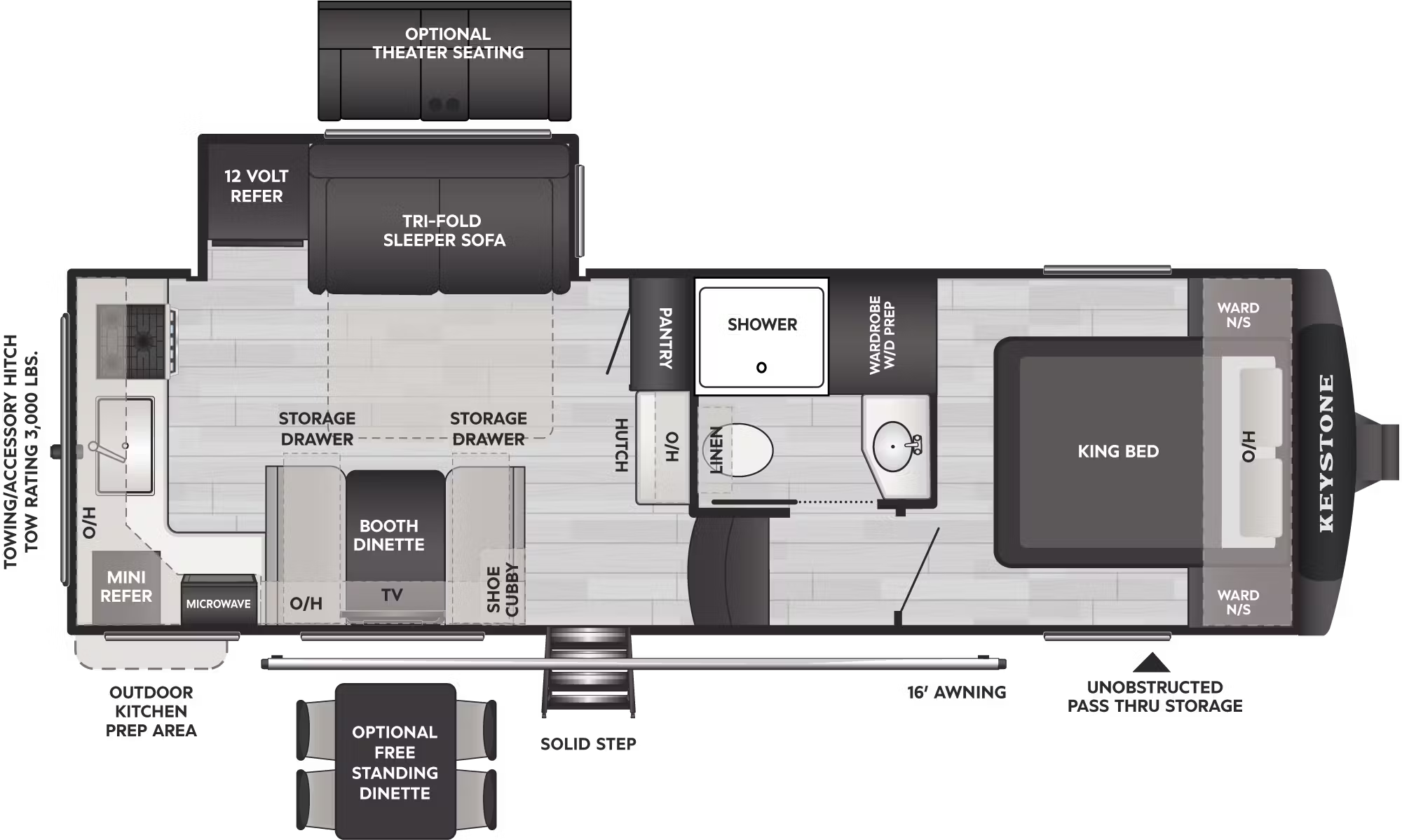 View 2026 Keystone Cougar Half-Ton 23MLE complete specs and manufacturer brochures