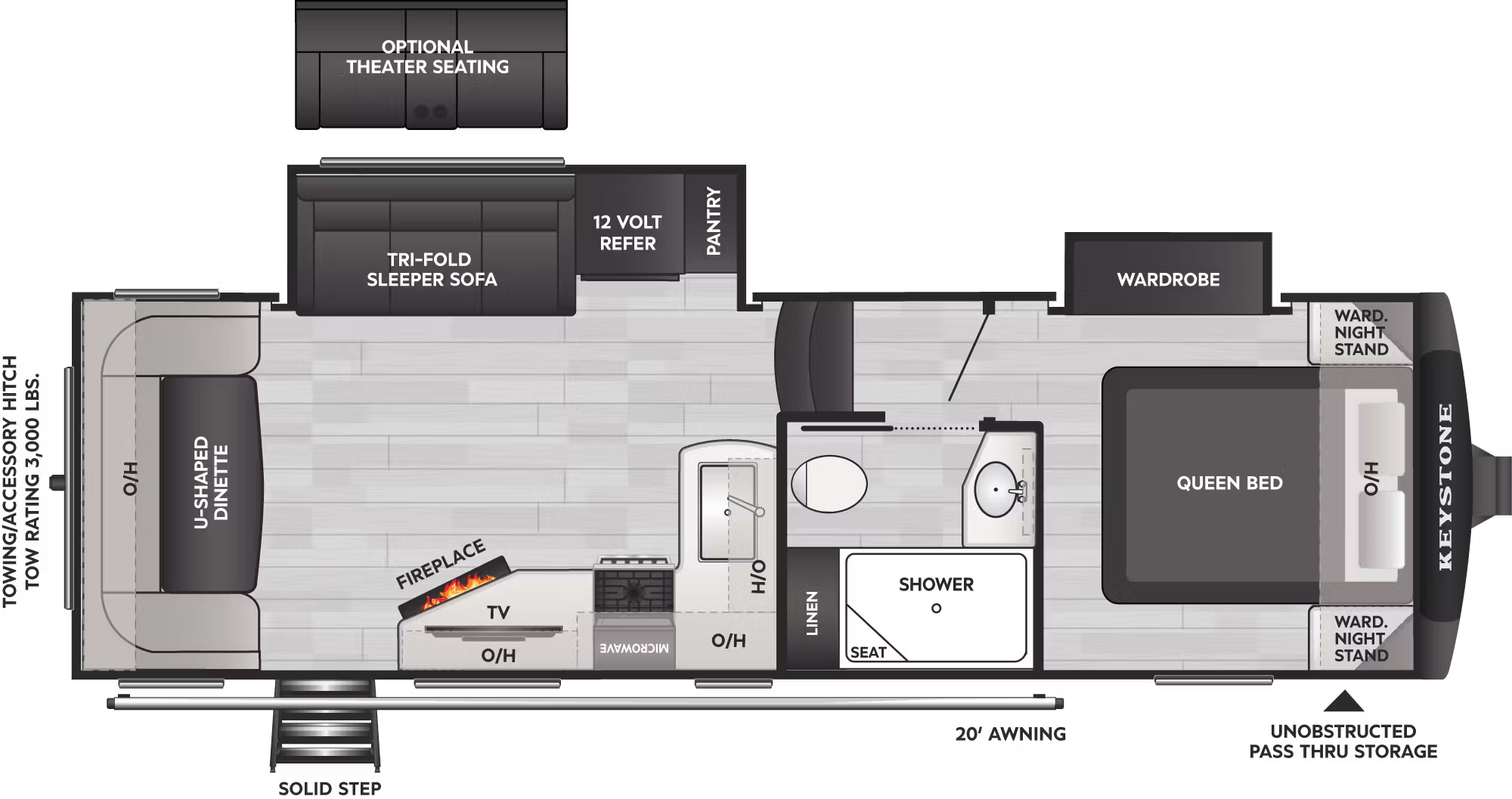 View 2026 Keystone Cougar Half-Ton 24RDS complete specs and manufacturer brochures