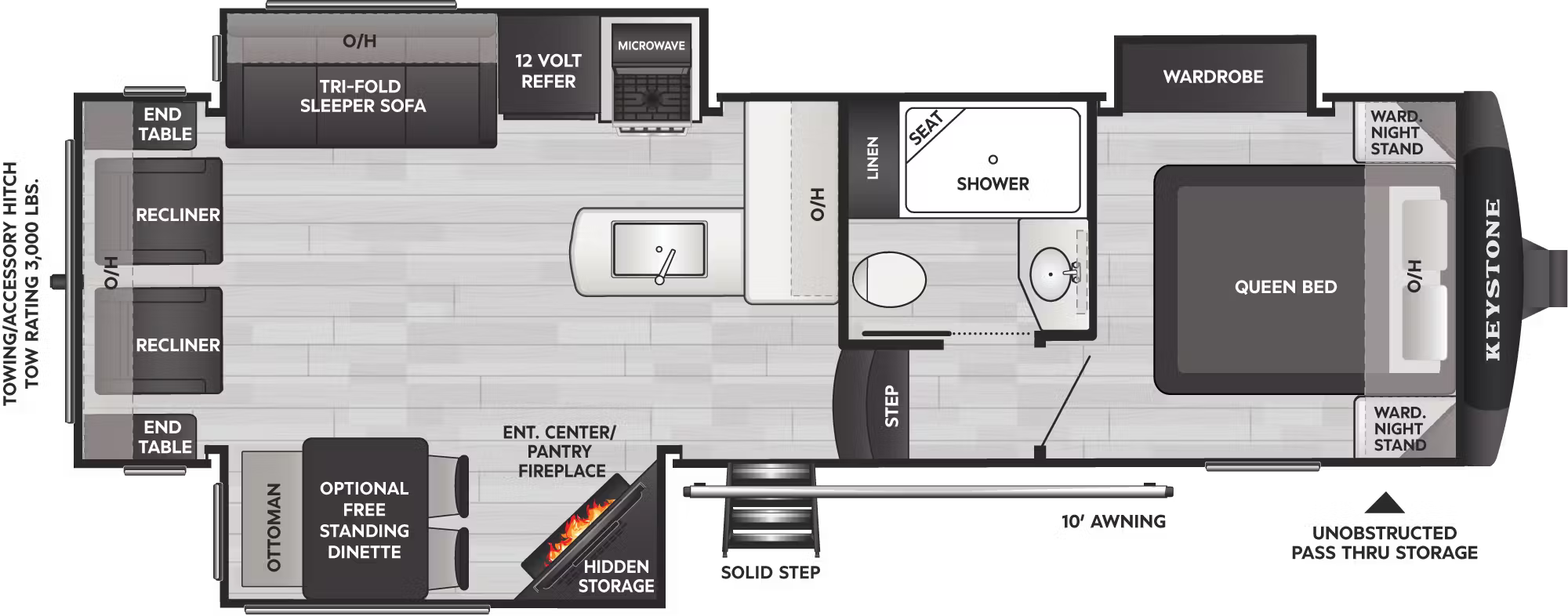 View 2026 Keystone Cougar Half-Ton 27SGS complete specs and manufacturer brochures