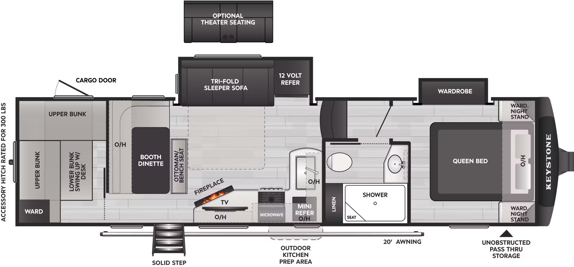View 2026 Keystone Cougar Half-Ton 29BHL complete specs and manufacturer brochures