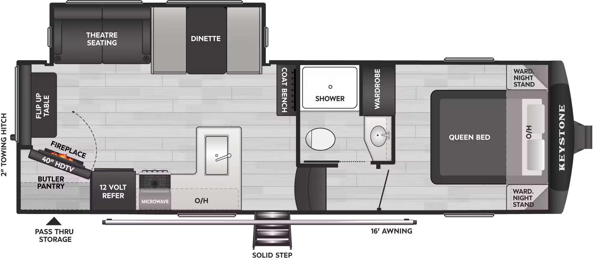 View 2026 Keystone Cougar Sport 2400RE complete specs and manufacturer brochures