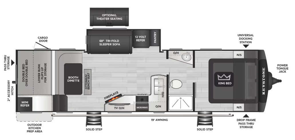 View 2026 Keystone Cougar Western 30BHWE complete specs and manufacturer brochures
