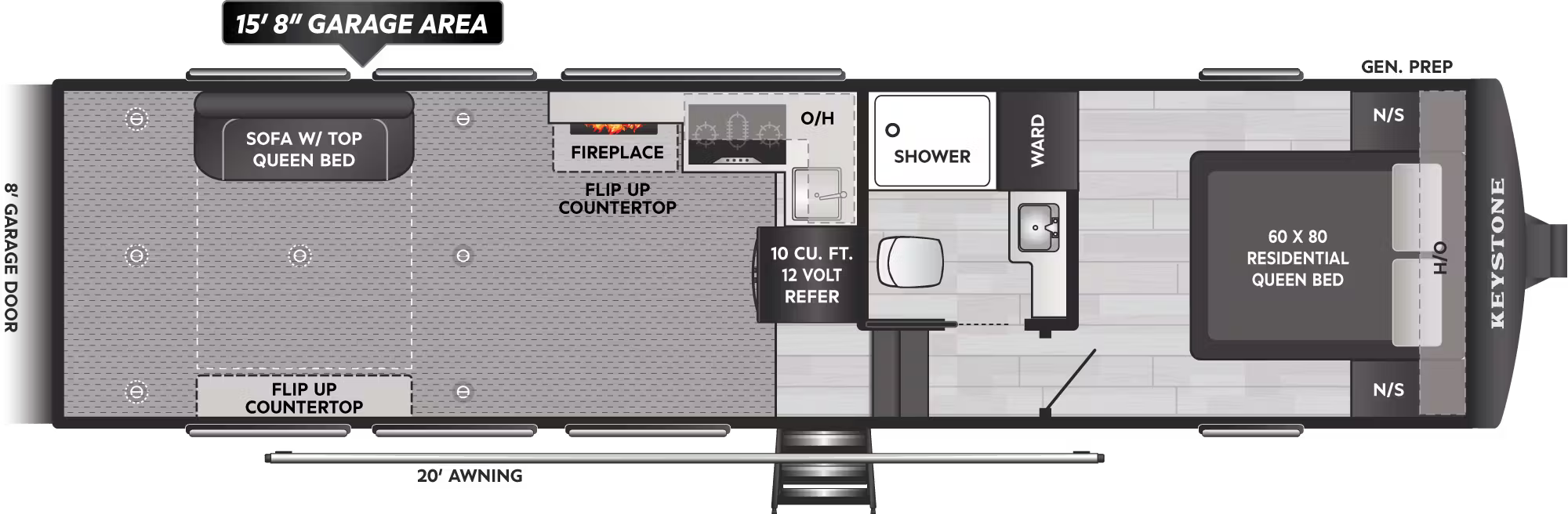 View 2026 Keystone Fuzion 432 complete specs and manufacturer brochures