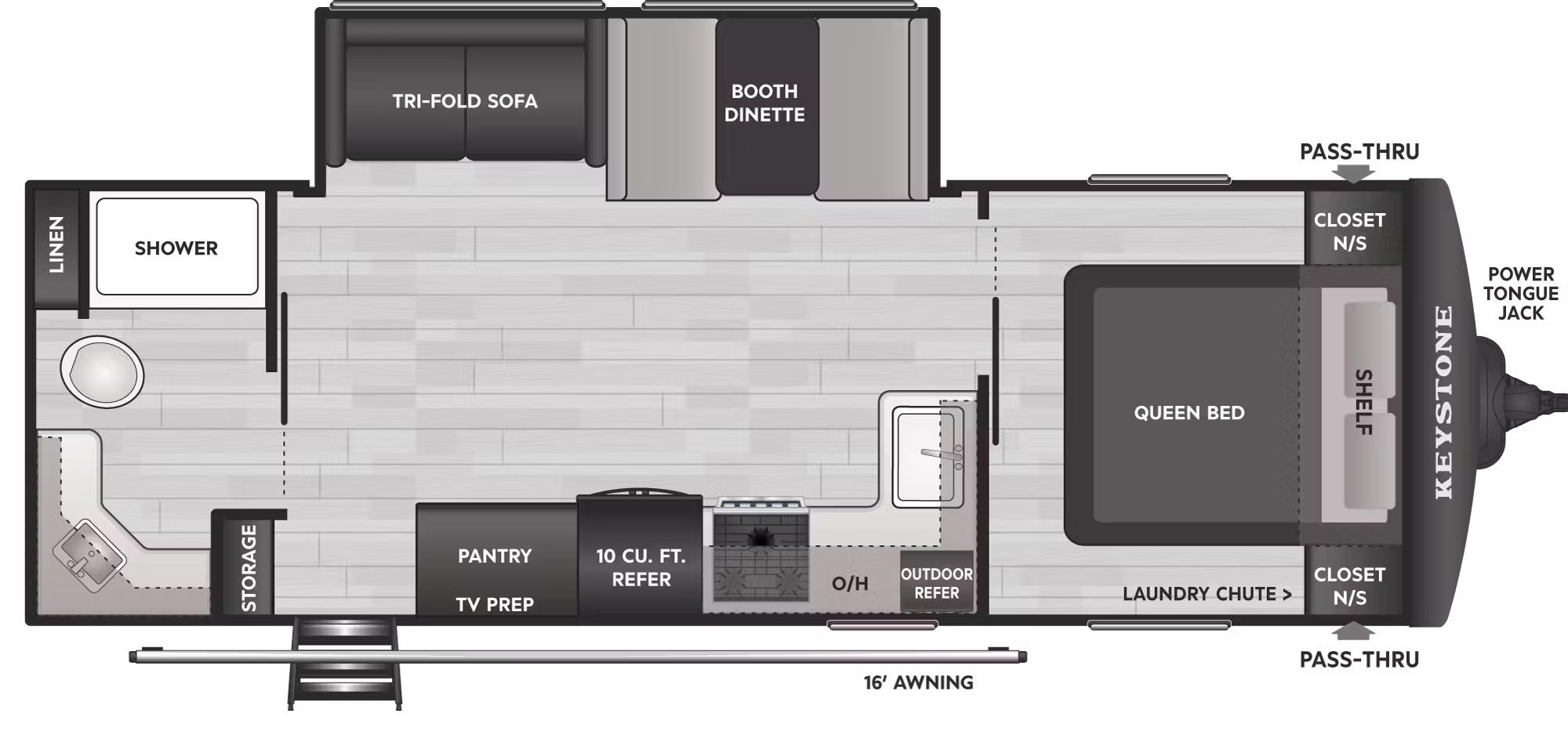 View 2026 Keystone Hideout Cottage 24RBS complete specs and manufacturer brochures