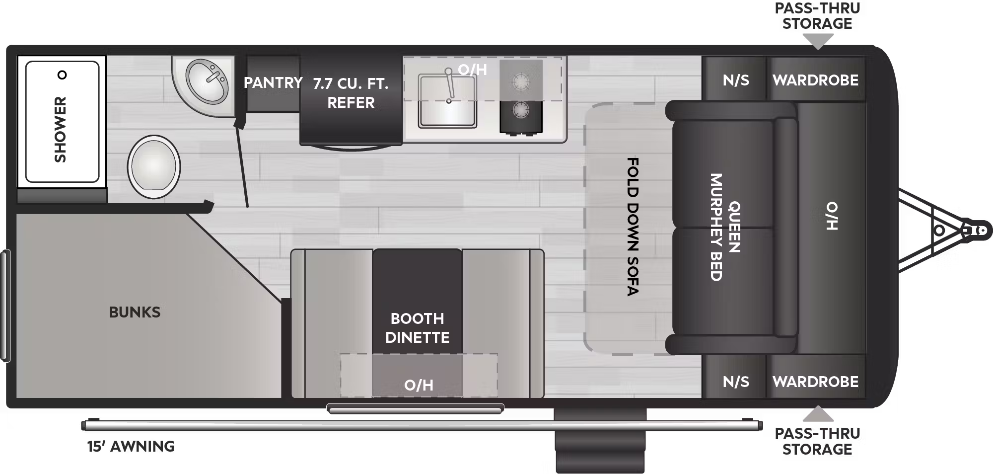 View 2026 Keystone Hideout Mini 230MBBH complete specs and manufacturer brochures