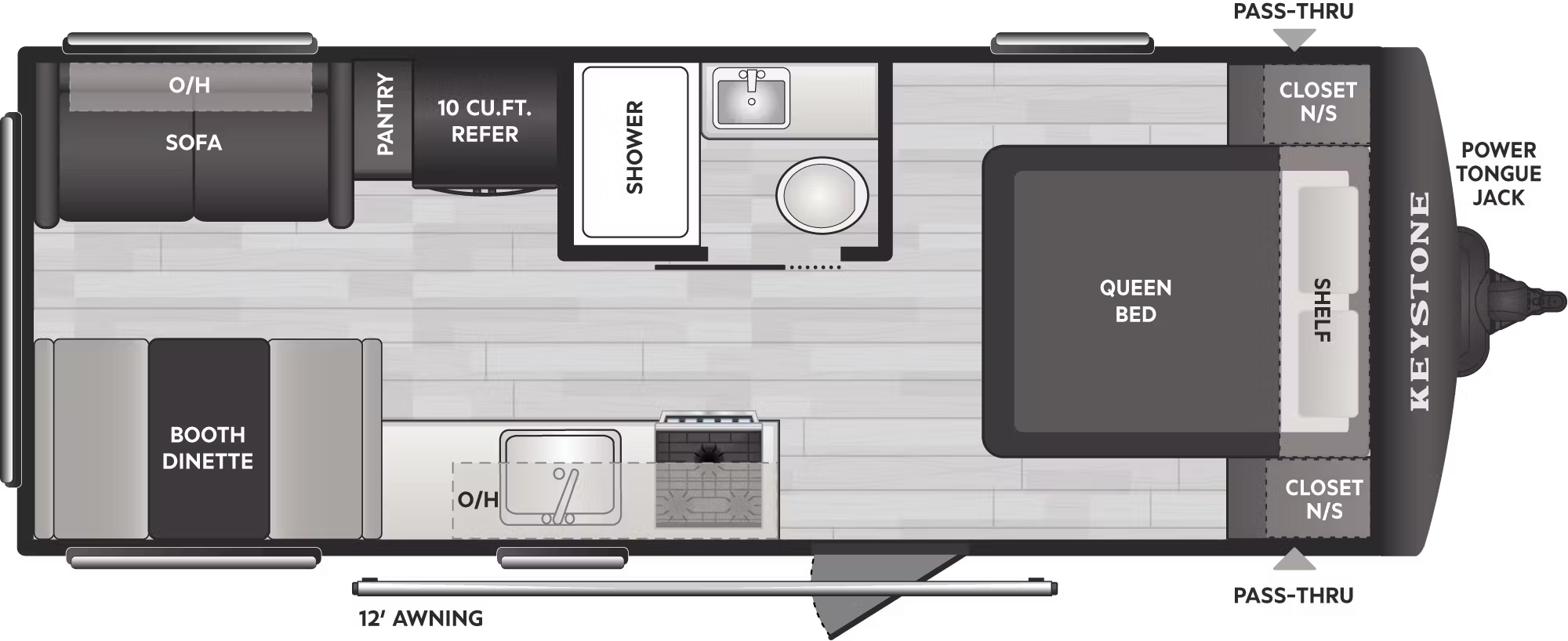 View 2026 Keystone Hideout Sport 200RLWE complete specs and manufacturer brochures
