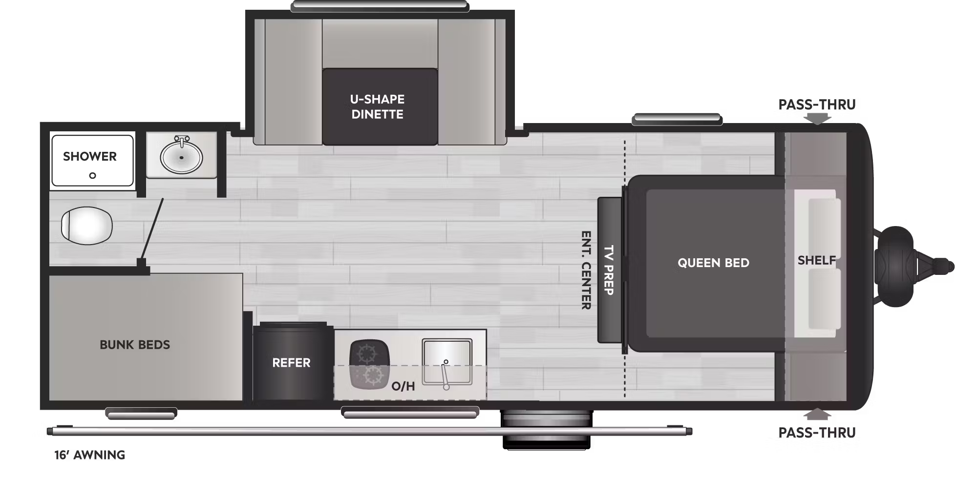 View 2026 Keystone Hideout Sport 21BWE complete specs and manufacturer brochures