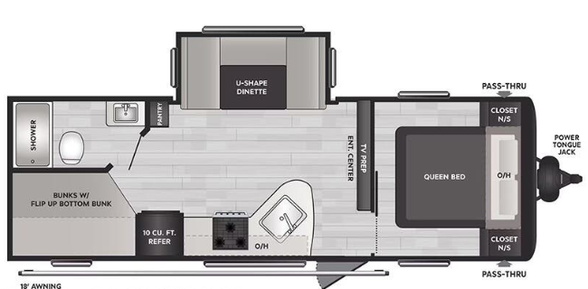 View 2026 Keystone Hideout Sport 241DBWE complete specs and manufacturer brochures