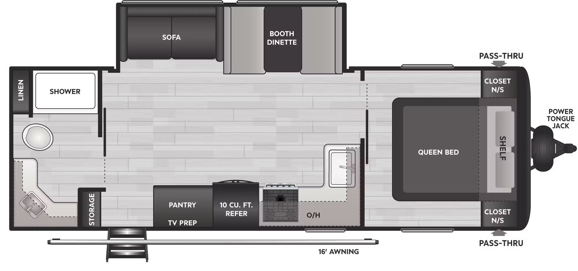 View 2026 Keystone Hideout Sport 244RB complete specs and manufacturer brochures
