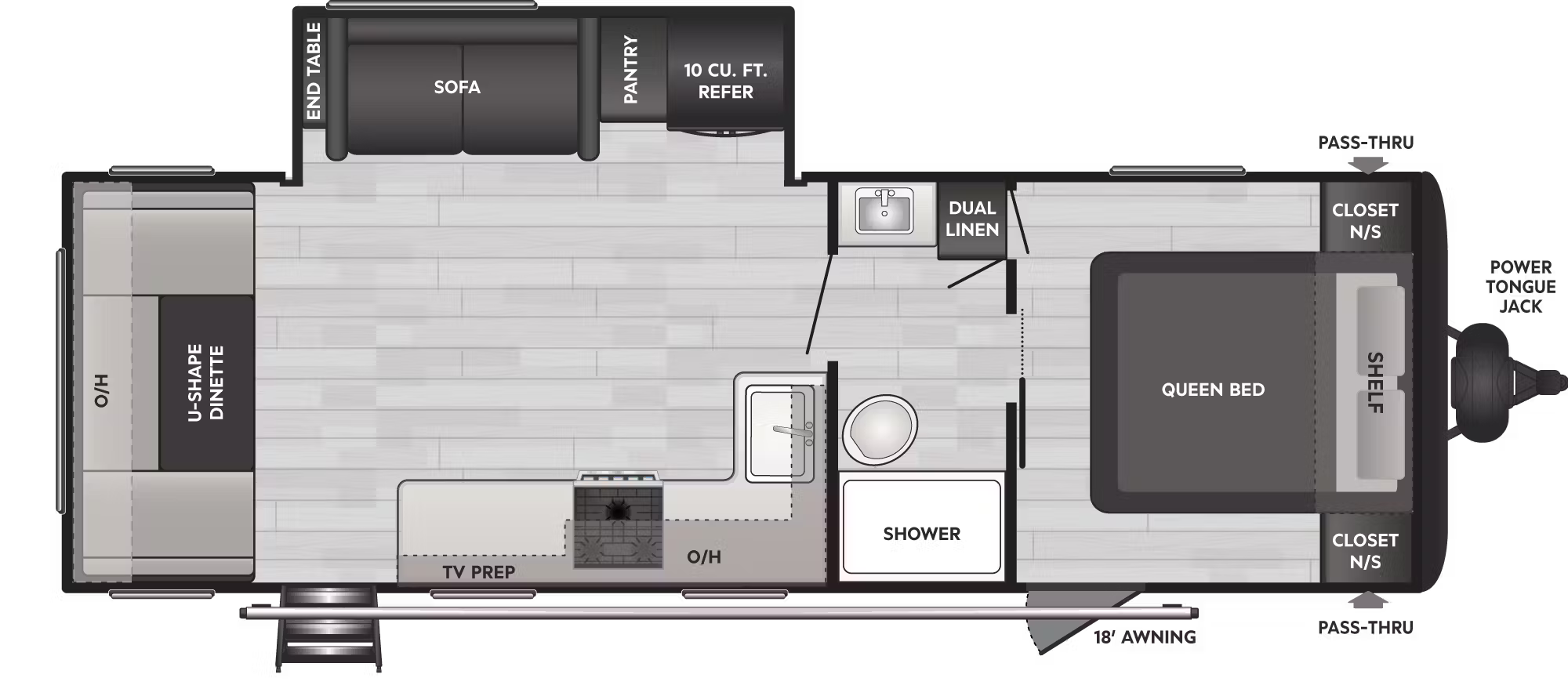 View 2026 Keystone Hideout Sport 254RDWE complete specs and manufacturer brochures