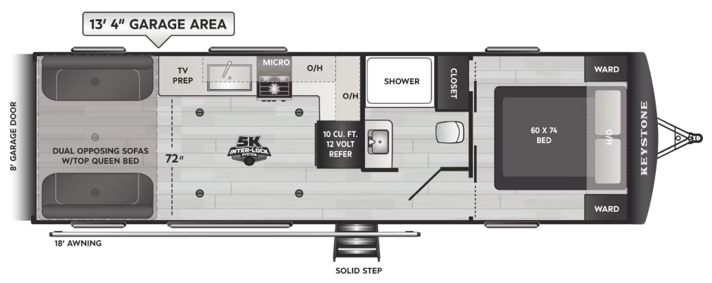 View 2026 Keystone Impact 2813 complete specs and manufacturer brochures