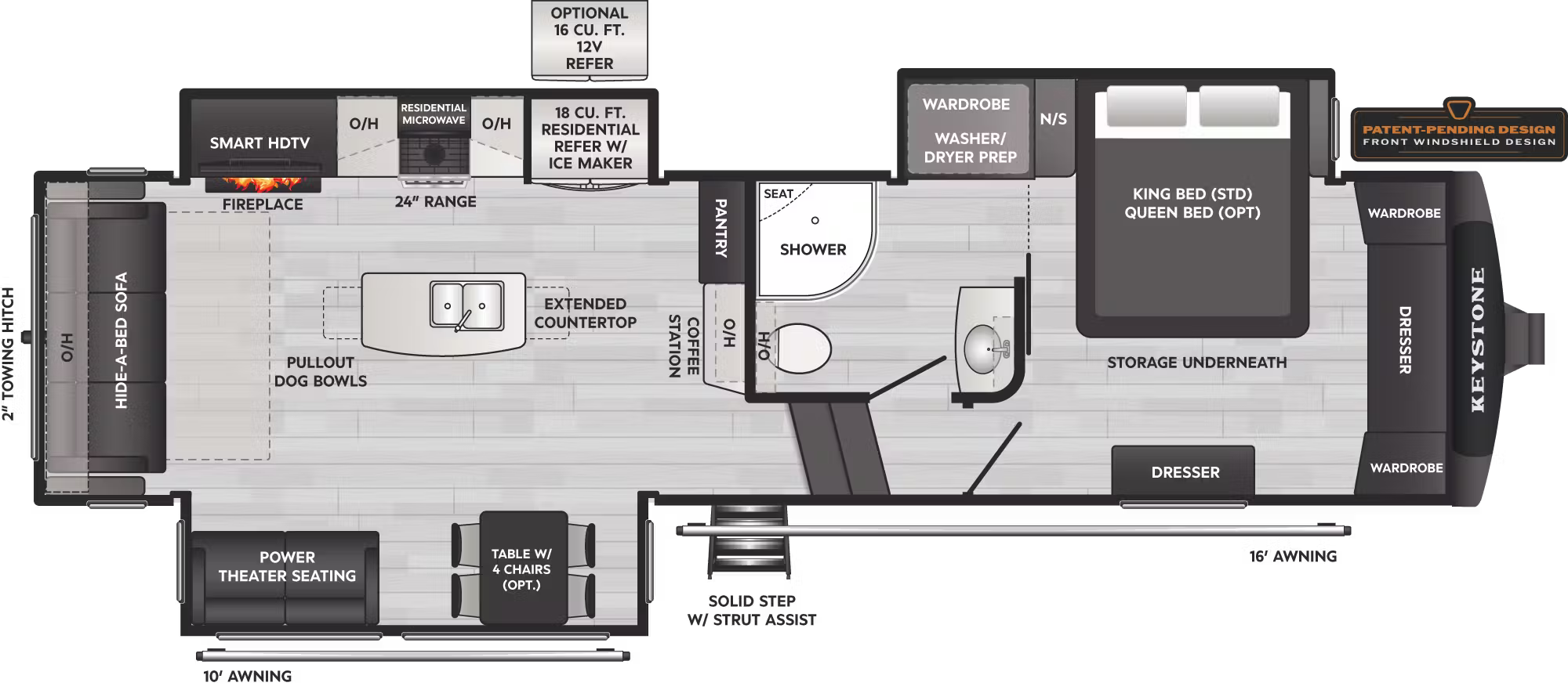 View 2026 Keystone Montana High Country 295RL complete specs and manufacturer brochures